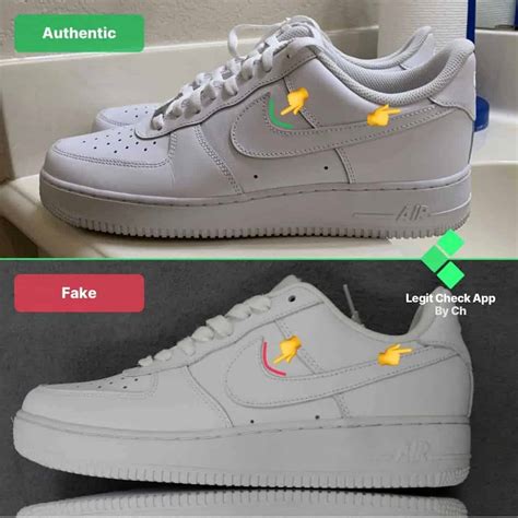 fake nike air force one|air force 1 real check.